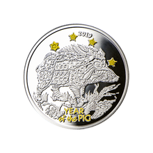 Load image into Gallery viewer, 2019 Niue Silver Year of the Pig Proof (Boar)