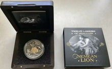 Load image into Gallery viewer, Niue 2018 Nemean Lion TWELVE LABOURS OF HERCULES 2 Oz $5 Silver Coin