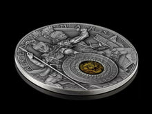 Load image into Gallery viewer, ARES AND MARS 2 Oz Silver Coin 5$ Niue 2021