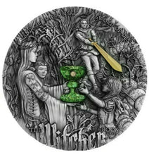 Load image into Gallery viewer, 2020 2 Oz Silver $5 Niue SWORD OF DESTINY The Witcher Antique Finish Coin