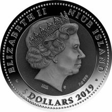 Load image into Gallery viewer, Niue 2019 Samurai Warriors 2 oz 5$ Antique finish Silver Coin