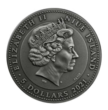 Load image into Gallery viewer, ZORRO 2 Oz Silver Coin 5$ Niue 2021