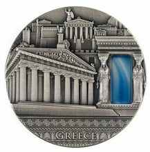 Load image into Gallery viewer, Niue 2018 GREECE Imperial Art Citrine Crystal 2 Oz $2 Silver Coin