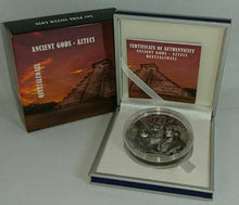 Load image into Gallery viewer, QUETZALCOATL Gods Of The World 3 Oz Silver Coin 20$ Cook Islands 2017