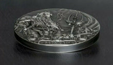 Load image into Gallery viewer, POSEIDON Sea Gods Of The World 3 Oz Silver Coin 20$ Cook Islands 2019