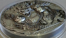 Load image into Gallery viewer, QUETZALCOATL Gods Of The World 3 Oz Silver Coin 20$ Cook Islands 2017