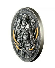 Load image into Gallery viewer, 2019 NIUE $5 NIZARIS ASSASSINS  2 OZ PURE SILVER COIN