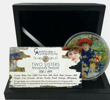 Load image into Gallery viewer, TWO SISTERS Renoir Micropuzzle Treasures 3 Oz Silver Coin 20$ Palau 2020
