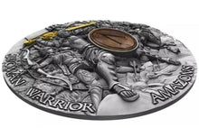 Load image into Gallery viewer, WOMAN WARRIOR Amazons 2 Oz Silver Coin 5$ Niue 2019
