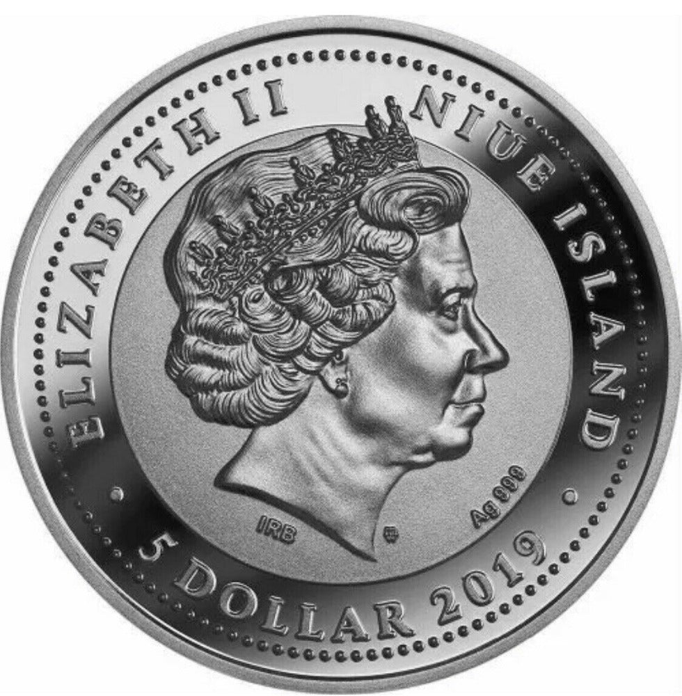 Niue Island 2019 5$ Venetian Mask High Relief 2oz Silver Coin