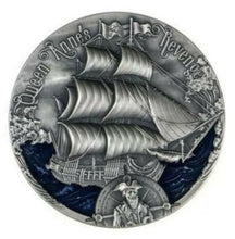 Load image into Gallery viewer, QUEEN ANNE&#39;S REVENGE 2019 2000 CFA 2 oz High Relief Pure Silver Coin - Cameroon
