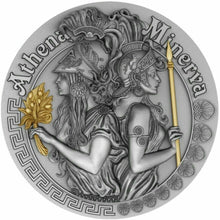 Load image into Gallery viewer, Niue 2019 Athena and Minerva Goddesses $5 Silver Coin
