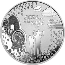 Load image into Gallery viewer, Niue 2018 Save to Be Safe Lucky Talisman $1 Silver Coin
