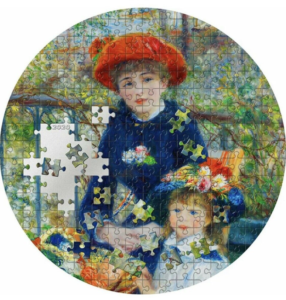 TWO SISTERS Renoir Micropuzzle Treasures 3 Oz Silver Coin 20$ Palau 2020