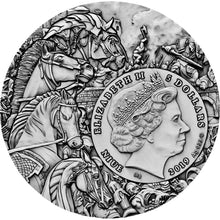 Load image into Gallery viewer, 2019 2 Oz Silver Niue $5 RED HORSE, Four horseman Of The Apocalypse Coin.

