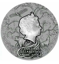 Load image into Gallery viewer, Niue 2019 SVETOVID Slavic Gods 2 Oz 2$ Silver Coin
