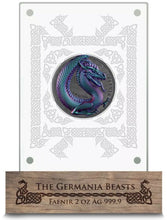 Load image into Gallery viewer, Germania 2020 10 Mark Germania Beasts Geminus Fafnir 2 Oz 999.9 Silver BU Coin
