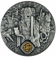 Load image into Gallery viewer, Niue 2019 SVETOVID Slavic Gods 2 Oz 2$ Silver Coin
