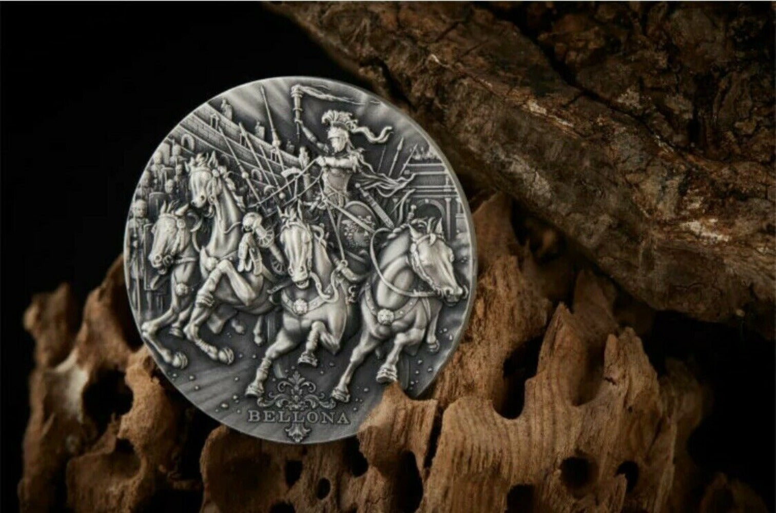 BELLONA - ROMAN GODS - 2018 2 oz Ultra High Relief Pure Silver