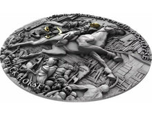 Load image into Gallery viewer, 2020 Niue Black Horse Four Horsemen Of The Apocalypse 2oz Silver Coin NGC MS69
