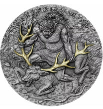 Load image into Gallery viewer, CERYNEIAN HIND - TWELVE LABOURS OF HERCULES - 2020 2 oz Pure Silver Coin - NIUE
