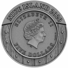 Load image into Gallery viewer, VALKYRIE Woman Warrior 2 Oz Silver Coin 5$ Niue 2020
