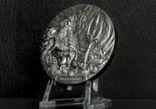 Load image into Gallery viewer, POSEIDON Sea Gods Of The World 3 Oz Silver Coin 20$ Cook Islands 2019
